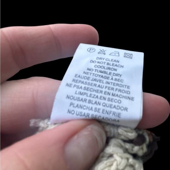 Miracle City Sz S/M Crochet Knit Tank Top Multicolor Boho 60s 90s Y2K Revival - Picture 3 of 7